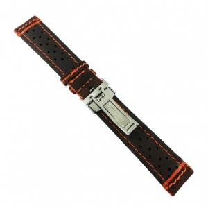 Curea de ceas Maro din piele intoarsa cu deployant - 20mm - C3206 - Img 3