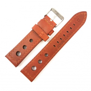 Curea de ceas maro din piele naturala 20mm 22mm 24mm WZ4154 - Img 2