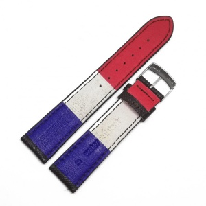 Curea de ceas maro Morellato textil + piele 18mm 20mm WZ3583 - Img 2