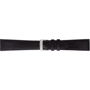 Curea de ceas Morellato - Neagra - Piele de Soparla - 18mm / 20mm - A01U0858040019CR - Img 2