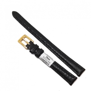 Curea de ceas Nagata - Piele Naturala Neagra - Imprimeu Sarpe - 10mm - WZ3659
