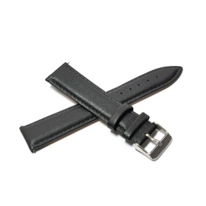 Curea de ceas Neagra din piele naturala 20mm 22mm GR680 - Img 2