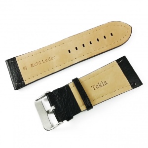 Curea de ceas Neagra din piele naturala - 28mm, 30mm, 32mm, 34mm - WZ3411 - Img 4