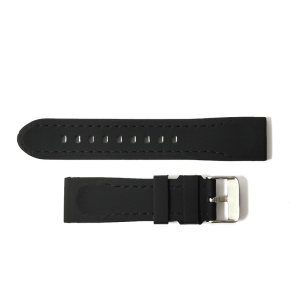 Curea de ceas Neagra din Silicon 20mm, 22mm JD091 - Img 3