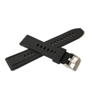 Curea de ceas Neagra din Silicon 20mm JD095 - Img 2