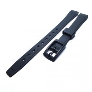 Curea de ceas Q&Q din silicon - Culoare Neagra - 12mm - Img 3
