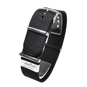Curea Morellato tip NATO Band Nastro Cannete Culoare Neagra 18mm 20mm 22mm 24mm A01U3972A74019CR