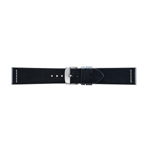 Curea pentru ceas Neagra, Morellato Paros Recycled Leather Fiber - 20mm, 22mm