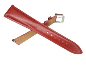 Curea Piele Naturală Roșu-Visiniu – 18/20/22 mm – Lungime XL (135+90 mm) - Img 3