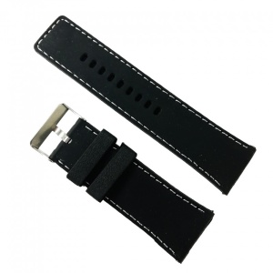 Curea Silicon Neagră, cusătură albă - 30mm - Img 2