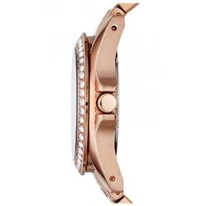 Fossil ES2811 – Ceas de Dama Roz Auriu (Rose Gold) – Cadran cu Cifre Romane – Coroană cu Cristale – Mișcare Quartz - Img 2