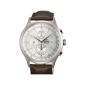 Orient Monterey Chronograph TT0V004W-SND1 – Quartz Japonez – Cronograf 12 Ore + Tahimetru – 42 mm – Curea Piele