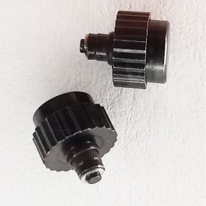 Set 2 butoane universale negre cu filet WZ396