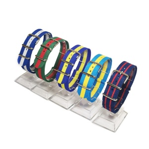 Set 5 curele de ceas NATO colorate - 18mm, 20mm, 22mm - WZ5290 - Img 2