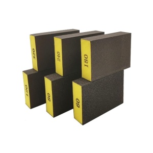 Set 6 bureți de șlefuit LYFJXX – 60/80/120/180/240/320 grit, pentru lemn, metal și sticlă