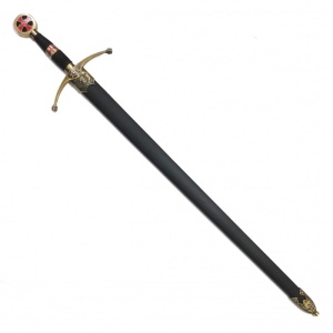 Spadă Templier cu Teacă – Oțel de Toledo – 103 cm – Made in Spain - Img 5