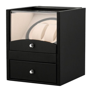 Watch Winder - 2 + 2 Negru Dispozitiv pentru intoarcere ceasuri CF-pu80 - Img 7