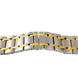 Bratara Ceas Bicolora Argintiu Auriu 22mm WZ2897 - Img 2