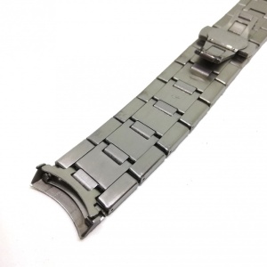 Bratara de ceas Argintie din Otel Inoxidabil - Capete Curbate - 24mm - WZ3782 - Img 3