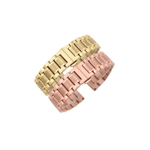 Bratara Metalica Aurie cu capat curbat si drept 18mm 20mm 22mm 24mm WZ1536 - Img 5