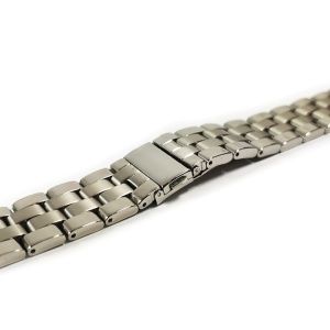 Bratara pentru ceas argintie cu 4 randuri de zale 22mm 6BR79 - Img 4