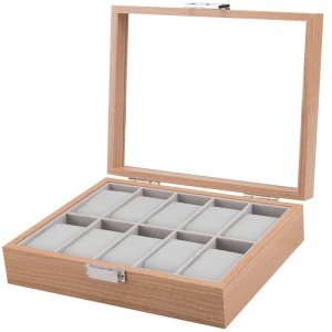 Caseta pentru 10 ceasuri Lemn Natur - WZ3445