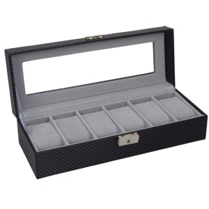 Caseta pentru 6 ceasuri Black Carbon - WZ3446 - Img 5