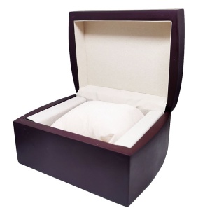 Caseta pentru un Ceas – Maro-Mov cu Interior Crem | Catifea Premium