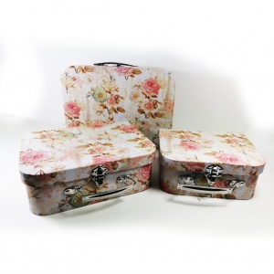 Casete Bijuterii cu Motive Florale Set 3 Bucati WZ369 - Img 3