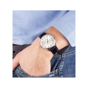 Ceas Atlantic Worldmaster Art Deco Mechanical – 51651.41.25S – Mecanic Manual – ETA 2804-2 – Carcasă Oțel 40 mm - Img 3