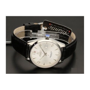 Ceas Atlantic Worldmaster Art Deco Mechanical – 51651.41.25S – Mecanic Manual – ETA 2804-2 – Carcasă Oțel 40 mm - Img 4