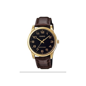 Ceas Bărbătesc Casio MTP-V001GL-1BUDF – Stil Retro cu Carcasă Aurie și Curea Piele Maro