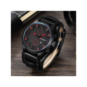 Ceas barbatesc CURREN original negru curea neagra - Img 2