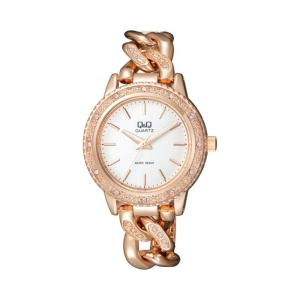 Ceas Damă Fashion Q&Q Auriu Roze F535-011