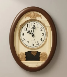 Ceas de Perete cu Pendul – Eleganță Clasică | 34×26 cm M813