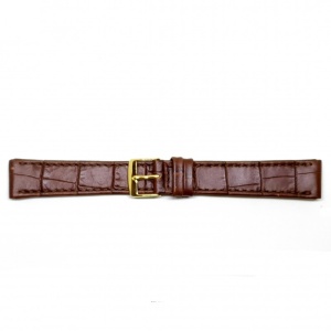 Curea Ceas „Fleurus Classic” – Piele Veritabilă de Vițel, Maro Închis (18mm - 24mm) - Img 2