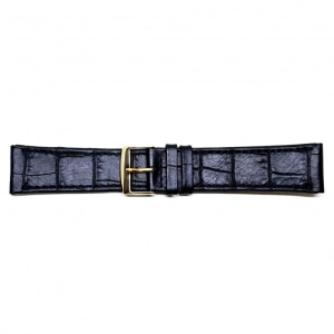 Curea Ceas „Fleurus Classic” – Piele Veritabilă de Vițel, Negru (14mm - 24mm) - Img 3