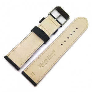 Curea Ceas „Fleurus Kraft” – Piele Robustă de Vițel, Negru Integral (18mm - 24mm) - Img 3