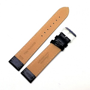 Curea Ceas „Pure Comfort XL” – Piele Naturală Hipoalergenică, Negru cu Cusătură Neagră (12mm - 26mm) - Img 5