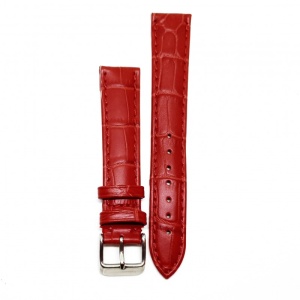 Curea Ceas „Racing Red” 9C1-R – Piele Naturală cu Cusătură Albă (18mm - 24mm) - Img 2