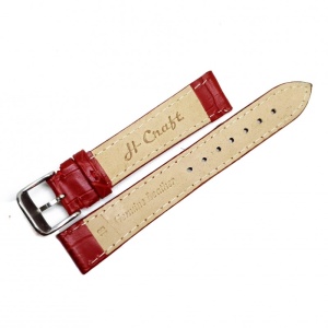 Curea Ceas „Racing Red” 9C1-R – Piele Naturală cu Cusătură Albă (18mm - 24mm) - Img 3