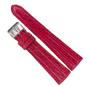 Curea Ceas „Red Shark” WZ2898 – Piele Veritabilă de Rechin, Roșu Mat (12mm - 22mm)