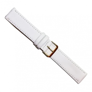 Curea Ceas „Snow Comfort” C3101 – Piele Naturală Hipoalergenică, Alb Imaculat (8mm - 22mm) - Img 3