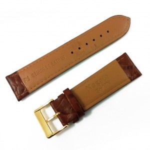 Curea Ceas 22mm Piele Naturala Maro Nagata WZ1933 - Img 3