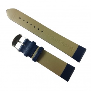 Curea ceas din piele ecologica albastră - 18mm 20mm WZ2677 - Img 2