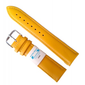 Curea Ceas din Piele Galbena 20mm 22mm