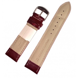 Curea Ceas din Piele Naturală Maro-Roşcat , 20mm 22mm - Img 3