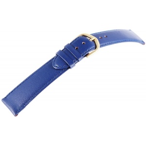 Curea Ceas Piele Ecologica Albastra 20mm 813430300020 - Img 3