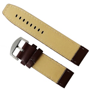 Curea ceas piele ecologica maro - 24mm WZ2858 - Img 2
