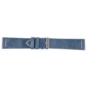 Curea Ceas Piele Naturala Albastra Vintage 22mm 24mm 8309302000 - Img 2